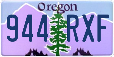 OR license plate 944RXF