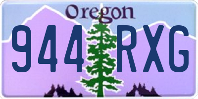 OR license plate 944RXG