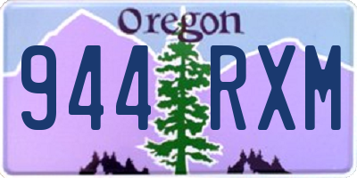 OR license plate 944RXM