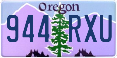 OR license plate 944RXU