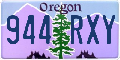 OR license plate 944RXY