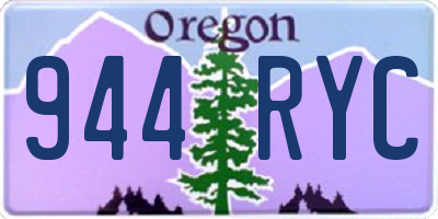 OR license plate 944RYC