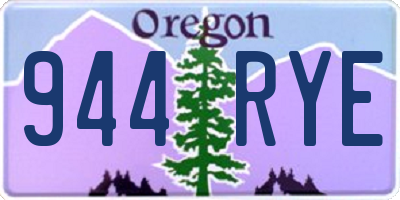 OR license plate 944RYE