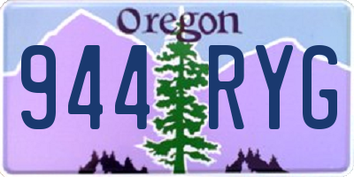 OR license plate 944RYG