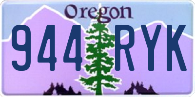 OR license plate 944RYK