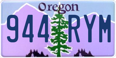 OR license plate 944RYM
