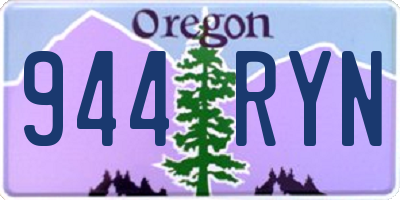 OR license plate 944RYN