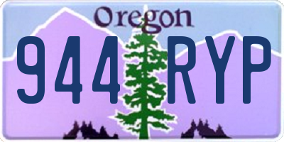 OR license plate 944RYP