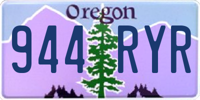 OR license plate 944RYR