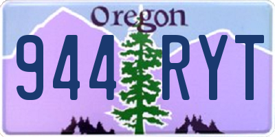 OR license plate 944RYT