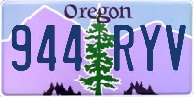 OR license plate 944RYV