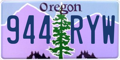 OR license plate 944RYW
