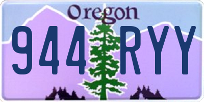OR license plate 944RYY