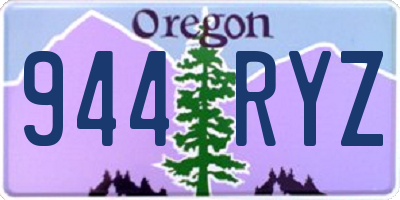OR license plate 944RYZ