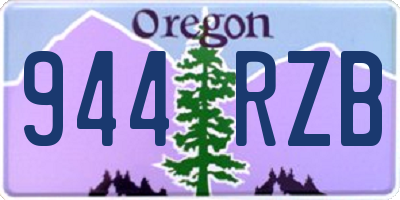 OR license plate 944RZB