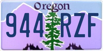 OR license plate 944RZF