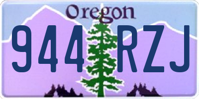 OR license plate 944RZJ