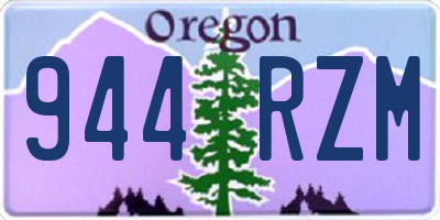 OR license plate 944RZM