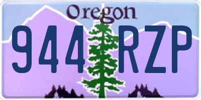 OR license plate 944RZP
