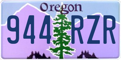 OR license plate 944RZR