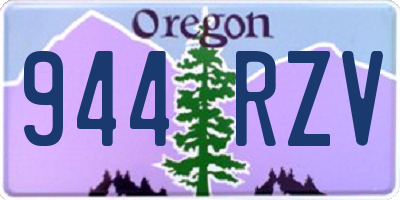 OR license plate 944RZV