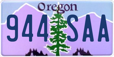 OR license plate 944SAA