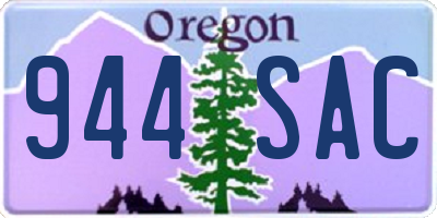 OR license plate 944SAC