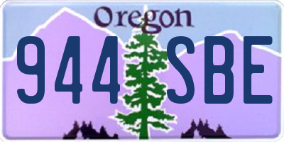 OR license plate 944SBE