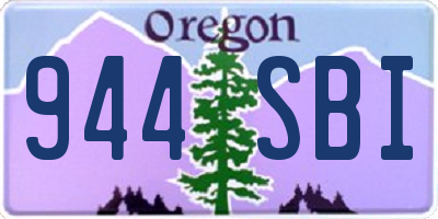 OR license plate 944SBI