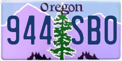 OR license plate 944SBO