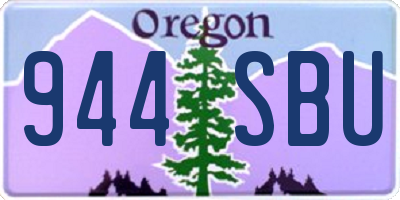 OR license plate 944SBU