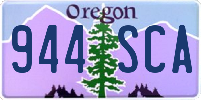 OR license plate 944SCA
