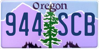 OR license plate 944SCB