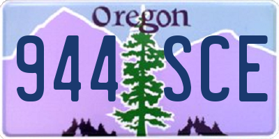 OR license plate 944SCE