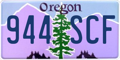 OR license plate 944SCF