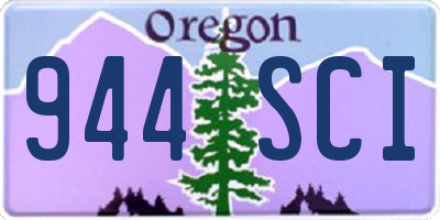 OR license plate 944SCI