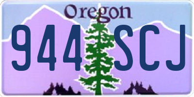 OR license plate 944SCJ