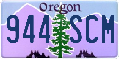 OR license plate 944SCM