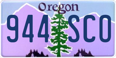 OR license plate 944SCO