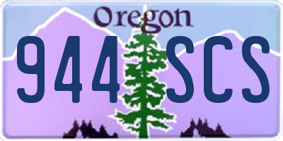 OR license plate 944SCS