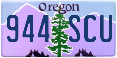 OR license plate 944SCU