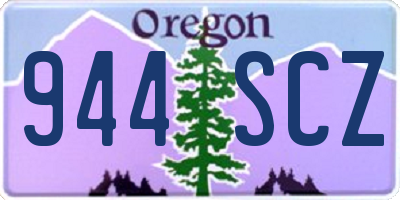OR license plate 944SCZ