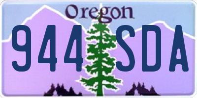OR license plate 944SDA