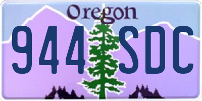 OR license plate 944SDC