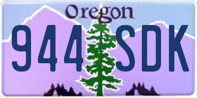 OR license plate 944SDK