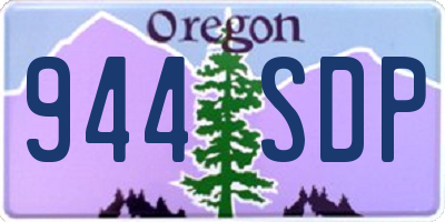 OR license plate 944SDP