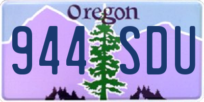 OR license plate 944SDU