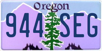 OR license plate 944SEG