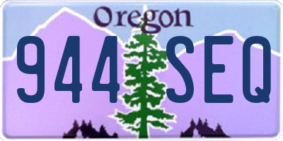 OR license plate 944SEQ