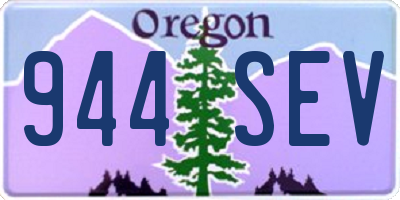 OR license plate 944SEV